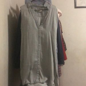 Knee length striped dress